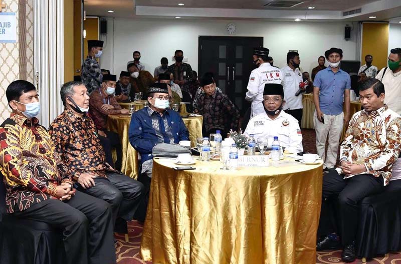 Fachrori saat Membuka Rapat Kerja Wilayah Dewan Pimpinan Wilayah Ikatan Keluarga Minangkabau (Rakerwil DPW IKM) Provinsi Jambi Tahun 2020 di Hotel Shang Ratu. [FOTO : JambiNET/HmsProv]  